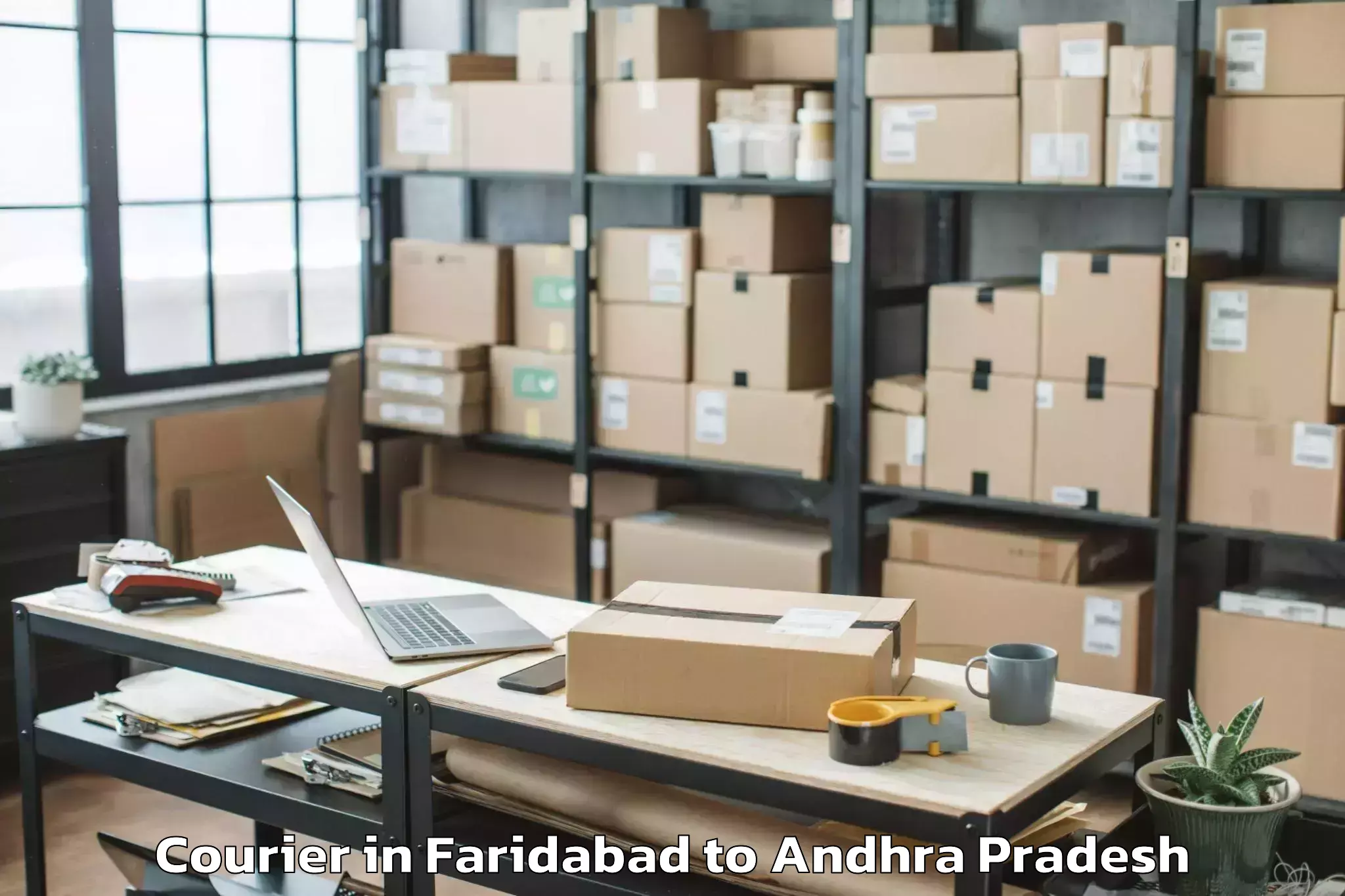 Trusted Faridabad to Pedagantyada Courier